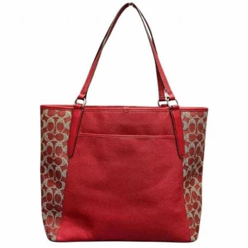 Coach Pre-owned Pre-owned Canvas handvskor Red, Dam