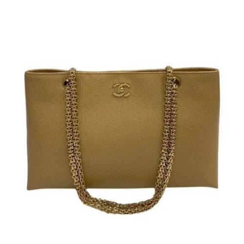 Chanel Vintage Pre-owned Laeder chanel-vskor Beige, Dam