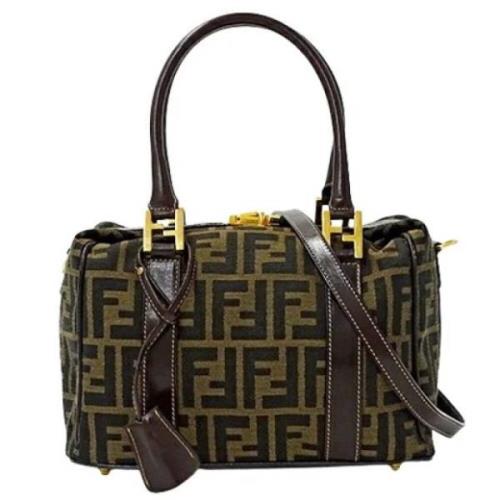 Fendi Vintage Pre-owned Nylon fendi-vskor Brown, Dam