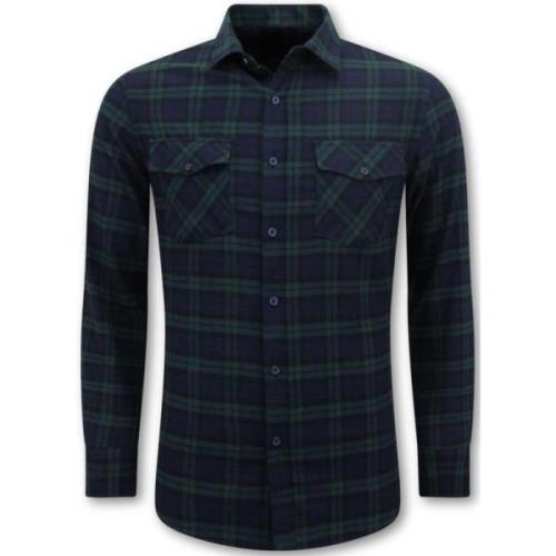 Local Fanatic Flanellskjorta Herr - Lumberjack Blus Green, Herr