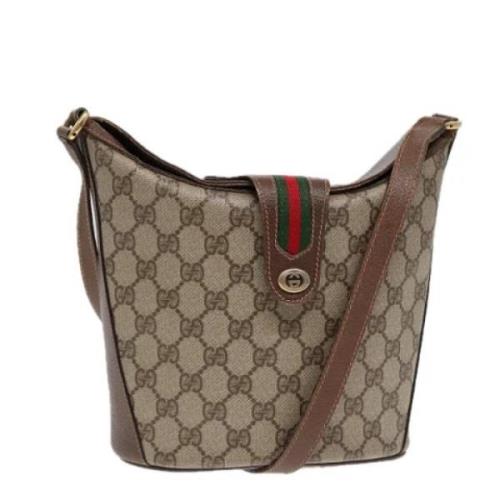 Gucci Vintage Pre-owned Laeder gucci-vskor Beige, Dam