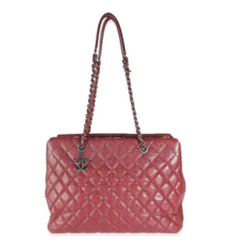 Chanel Vintage Pre-owned Laeder chanel-vskor Red, Dam