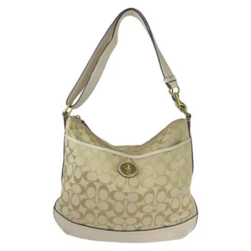 Coach Pre-owned Pre-owned Canvas crossbodyvskor Beige, Dam