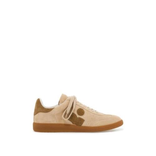 Isabel Marant Sneakers i mocka med monogram Beige, Herr