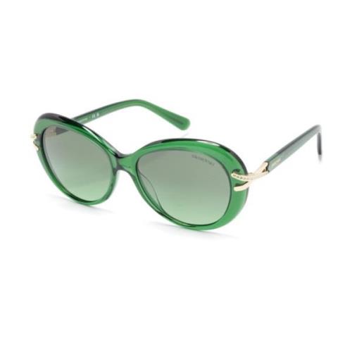 Swarovski Sk6026 10642A Sunglasses Green, Dam