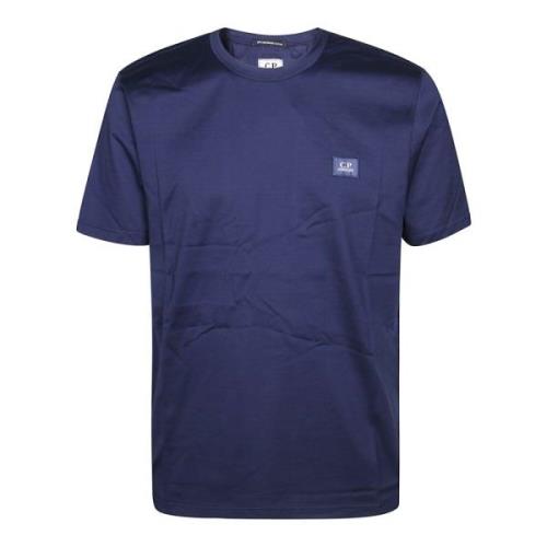 C.p. Company Logo Patch T-shirt Blue, Herr