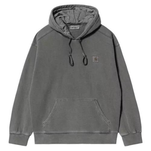 Carhartt Wip Tungt Borstat Bomullsweatshirt Grafit Gray, Herr