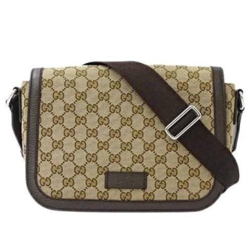 Gucci Vintage Pre-owned Canvas gucci-vskor Beige, Dam