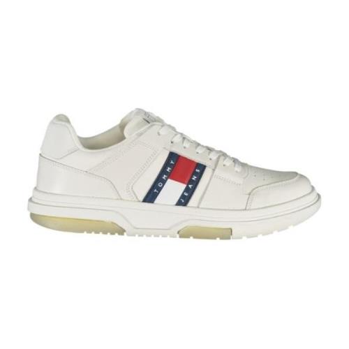 Tommy Hilfiger Trendiga sneakers med kontrastdetaljer White, Herr