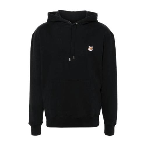 Maison Kitsuné Svart Sweatshirt Ss24 Herrkläder Black, Herr