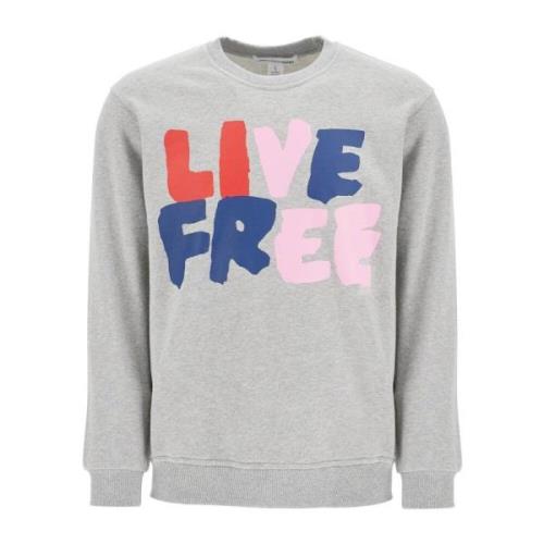 Comme des Garçons Live Free Huva Tröja Gray, Herr