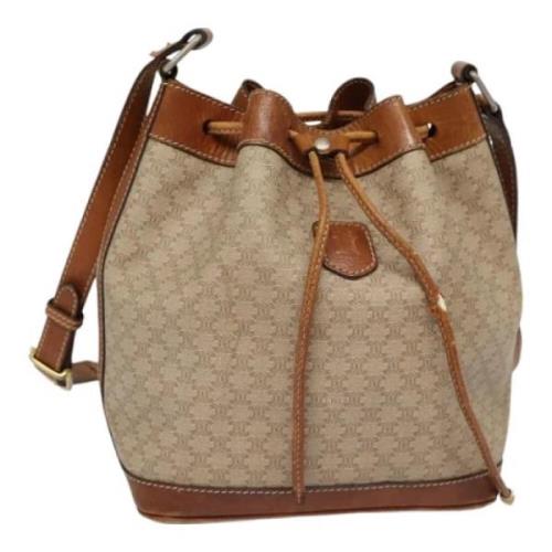 Celine Vintage Pre-owned Canvas celine-vskor Beige, Dam