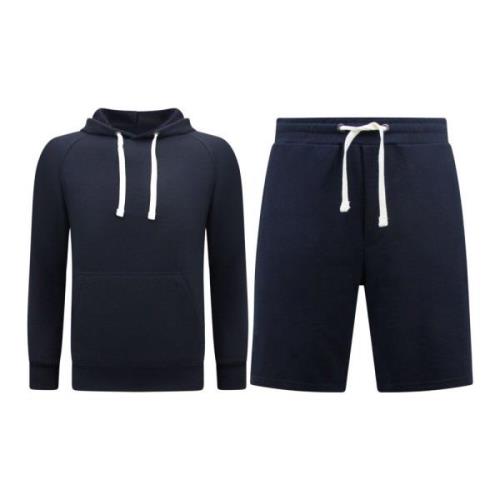 Enos Hoodie Herr - Shorts Herr - SET Blue, Herr