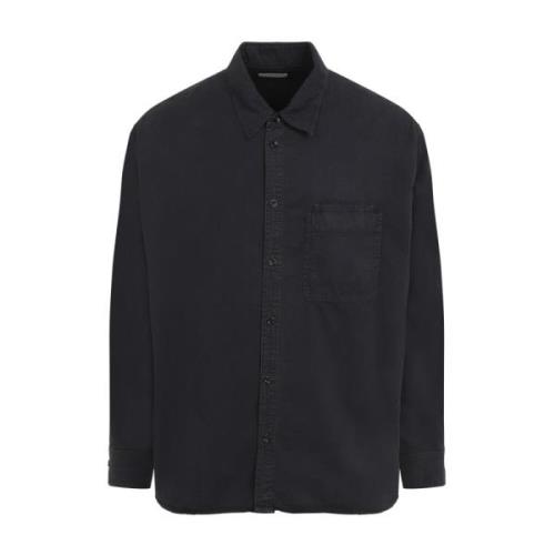 Lemaire Svarta skjortor för män Aw24 Black, Herr