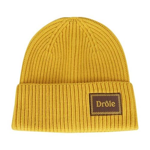 Drole de Monsieur Ull Beanie Mössa Yellow, Herr