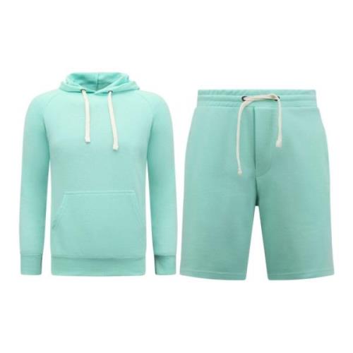 Enos Hoodie Herr - Joggingshorts Herr - SET Green, Herr