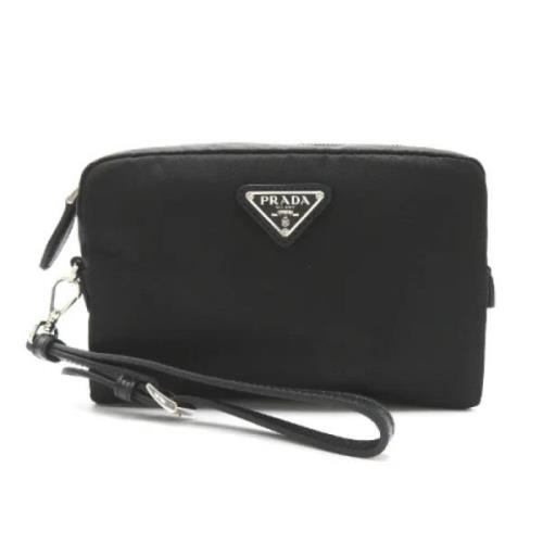 Prada Vintage Pre-owned Nylon prada-vskor Black, Dam