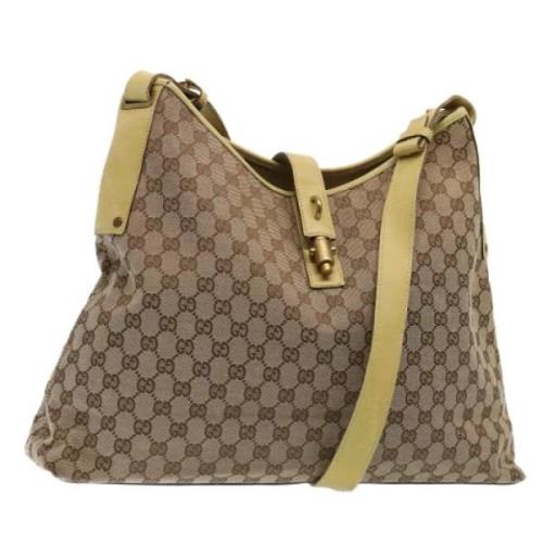 Gucci Vintage Pre-owned Canvas gucci-vskor Beige, Dam