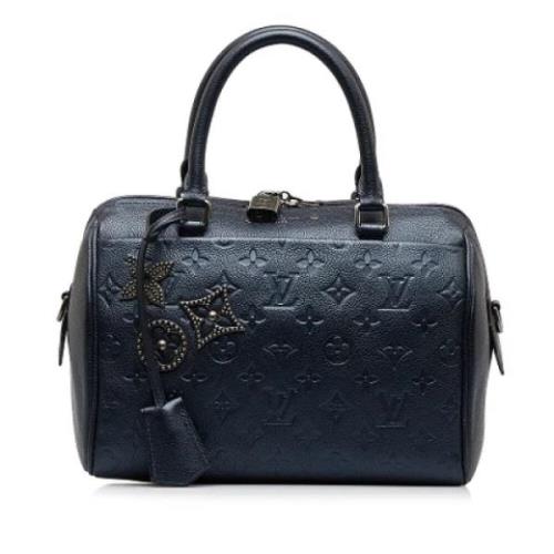 Louis Vuitton Vintage Pre-owned Laeder handvskor Blue, Dam