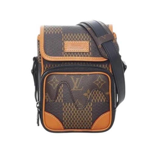 Louis Vuitton Vintage Pre-owned Canvas crossbodyvskor Brown, Dam