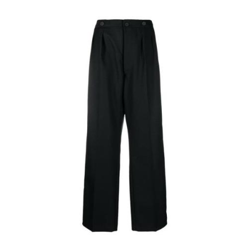 Maison Margiela Straight Trousers Black, Dam