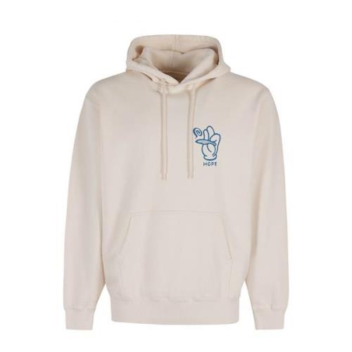 Edwin Hopp Givare Hoodie Beige, Herr