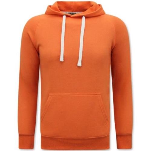 Enos Hoodie Herr - Tröja med huva Orange, Herr