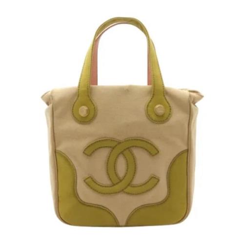 Chanel Vintage Pre-owned Canvas totevskor Beige, Dam