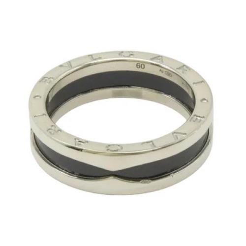 Bvlgari Vintage Pre-owned Metall ringar Gray, Dam