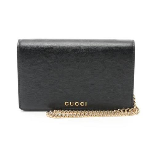 Gucci Vintage Pre-owned Laeder gucci-vskor Black, Dam