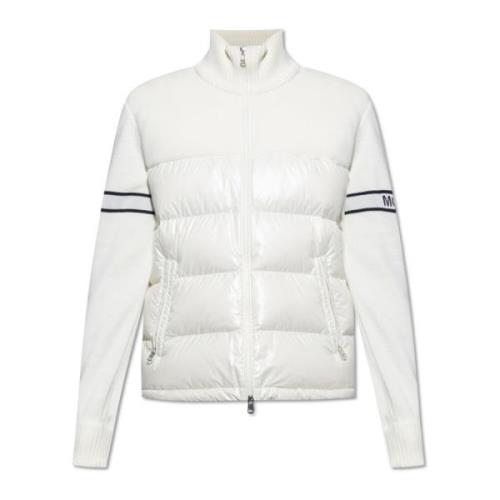 Moncler Jacka med logotyp White, Herr