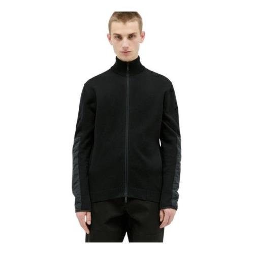 Moncler Tech Panel Zip-Up Sweatshirt Black, Herr