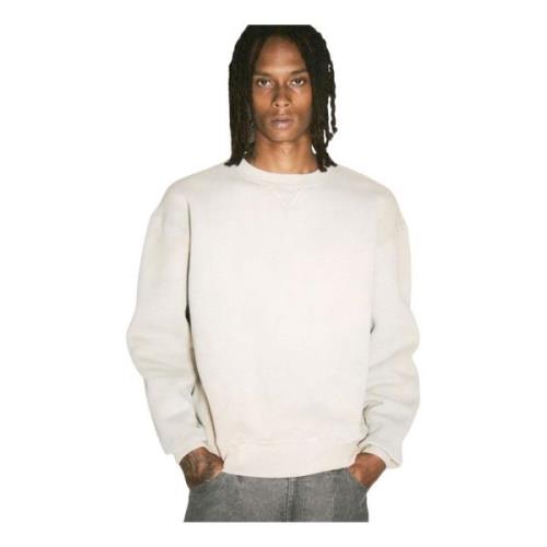 Our Legacy Bomull Jersey Crewneck Sweatshirt White, Herr