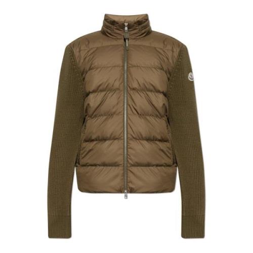 Moncler Kofta med vadderad framsida Green, Herr