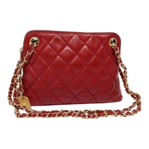 Chanel Vintage Pre-owned Laeder chanel-vskor Red, Dam