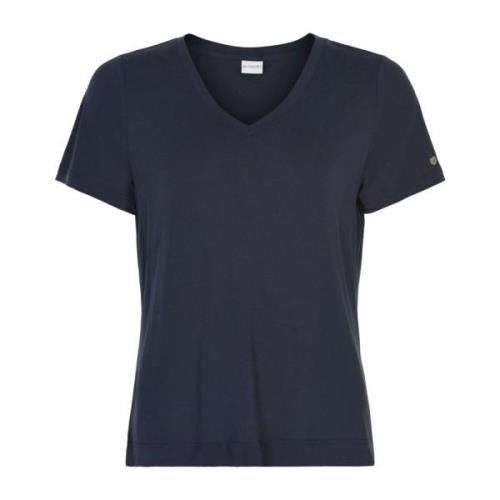 IN Front Nina T-shirt V-ringning 14919 Blue, Dam