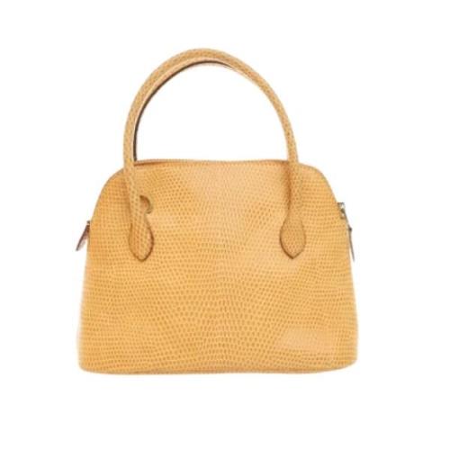 Hermès Vintage Pre-owned Laeder handvskor Yellow, Dam