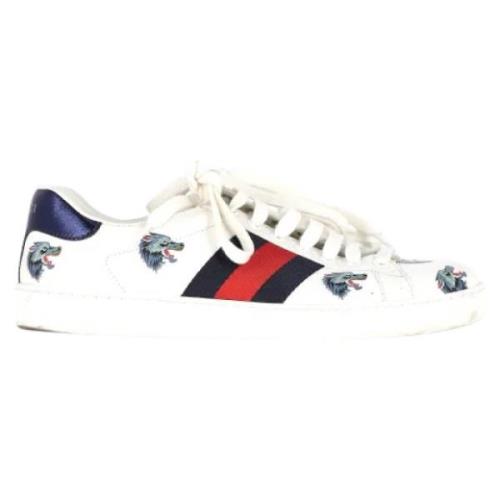 Gucci Vintage Pre-owned Laeder sneakers White, Herr