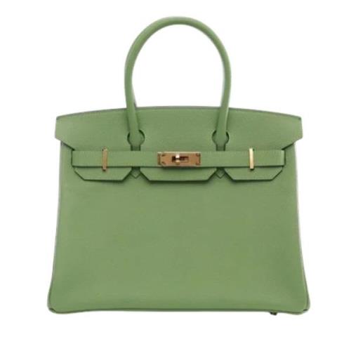 Hermès Vintage Pre-owned Laeder handvskor Green, Dam