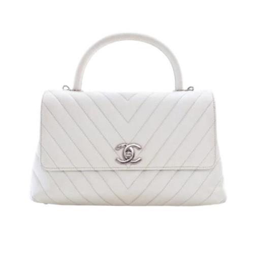 Chanel Vintage Pre-owned Laeder handvskor White, Dam