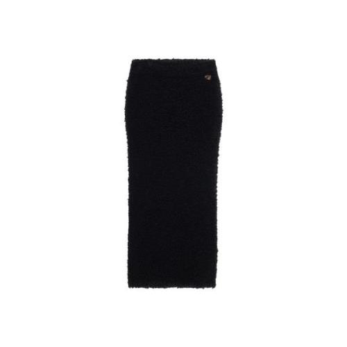 Blumarine Elegant Svart Midi Kjol Aw24 Black, Dam