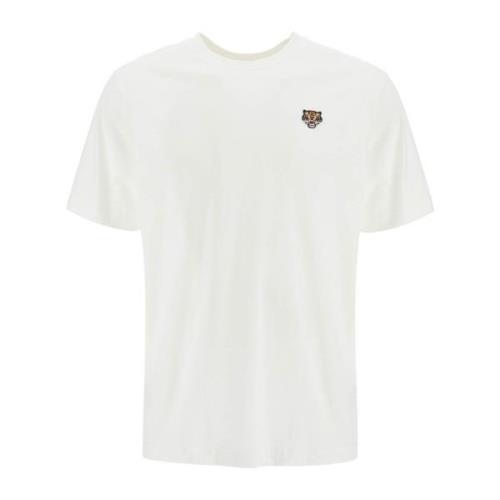 Kenzo Lucky Tiger Grafisk T-shirt White, Herr