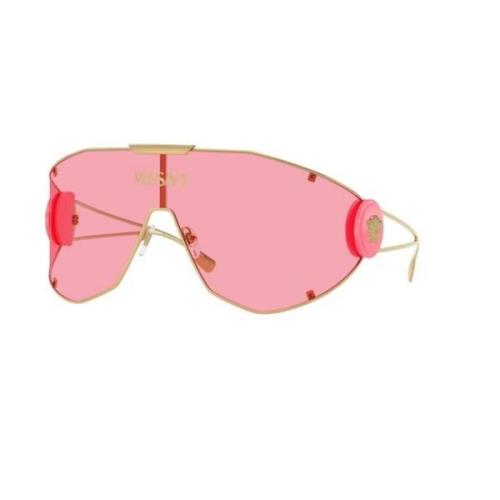 Versace Guldram Rosa Linser Solglasögon Yellow, Unisex