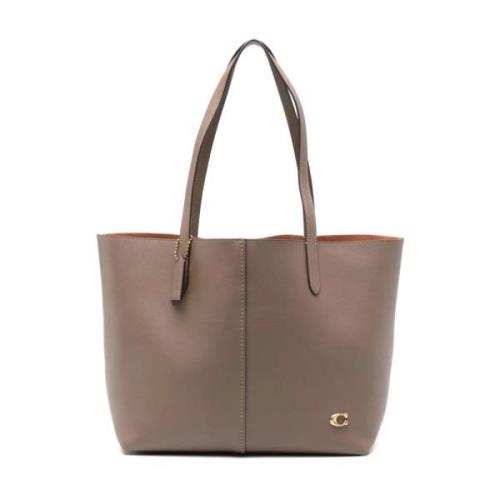 Coach North Läder Toteväska Beige, Dam