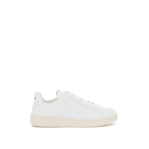 Veja Läder V-12 Sneaker med Gummimonogram White, Herr