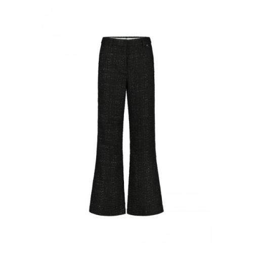 Fabienne Chapot Remi Tweed Trousers Black, Dam