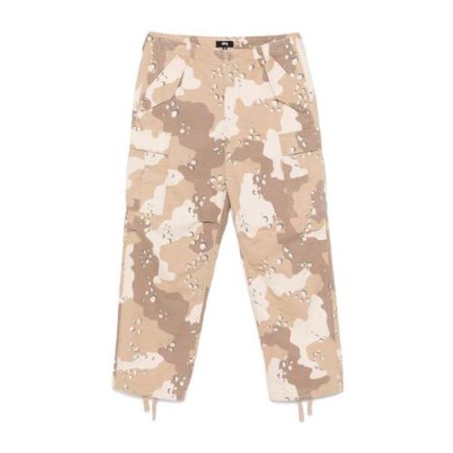 Stüssy Camouflage Cargo Byxor Brun Brown, Herr