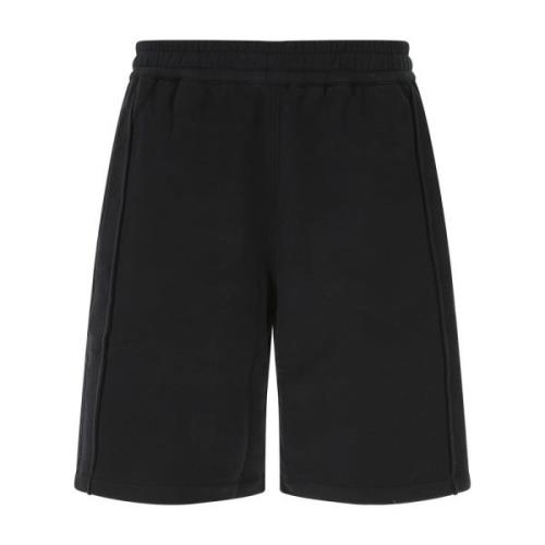 Ermenegildo Zegna Stilig Bermuda Pantalone för Män Black, Herr