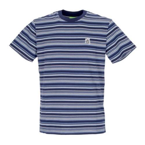 HUF Randig Stickad Topp Indigo Herr T-shirt Blue, Herr