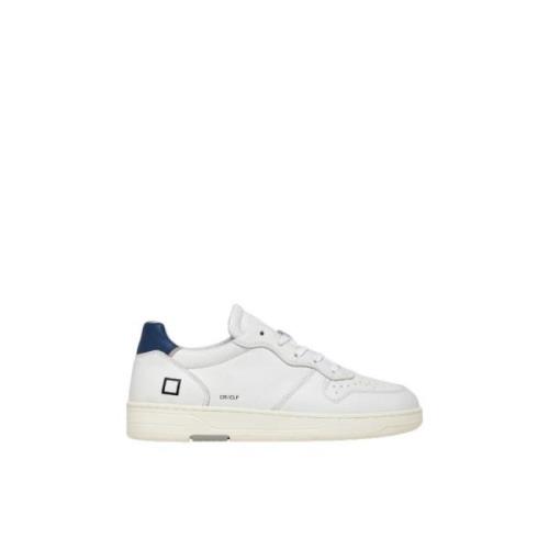 D.a.t.e. Vita Läder Låga Sneakers White, Herr